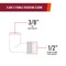 Everflow 1/2 Flare x 3/8 FIP Reducing 90 Degree Elbow Pipe Fitting, Brass F50R-1238 - alternate 5